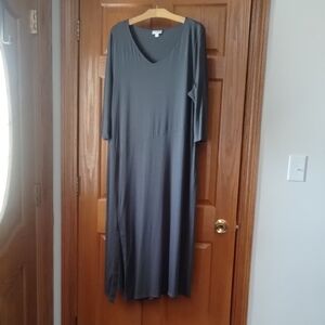 J. Jill Elegant Long Sleeve Gray Dress